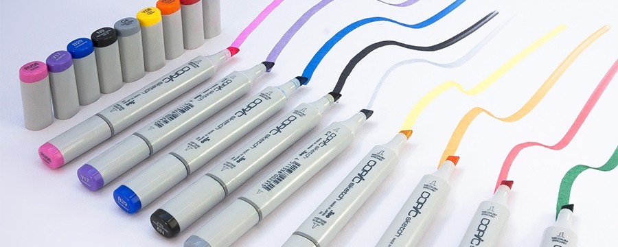 durable and long lasting colorful logo-printed markers pens
