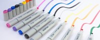 holdbare og langtidsholdbare farverige logotrykte tuschpenne