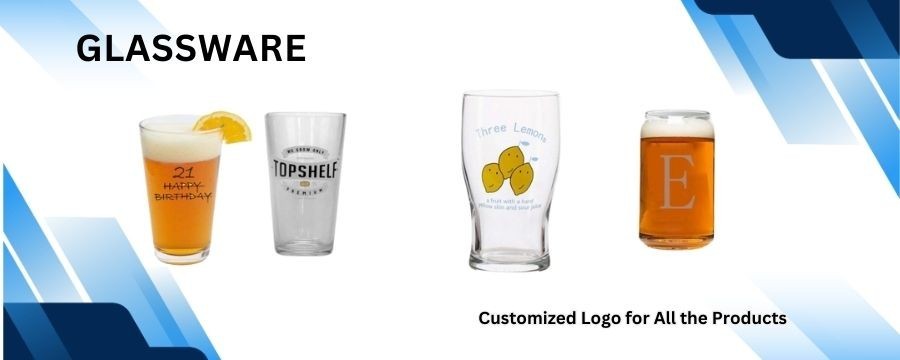 Custom Glassware for Promotional Gifts Personalized Wine Glasses and Custom Pint Glasses