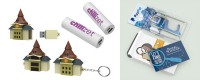 How do real estate companies custom promotional gifts to customers?