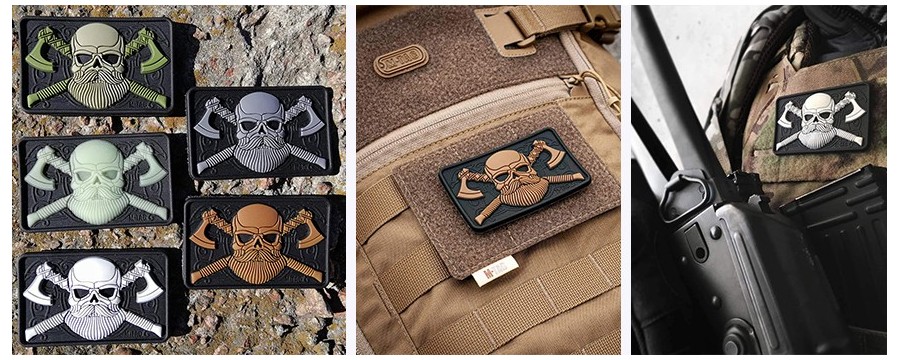 Parches militares personalizados con velcro - Parche de PVC en relieve con  logotipo 3D, Fabricante de productos promocionales de llaveros y pines de  esmalte