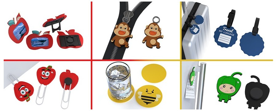 Personalización de regalos de gadgets de PVC de varios tamaños y formas
