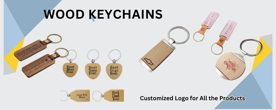 Custom Wooden Keychains and Wood Key Chains for Personalized Gifts