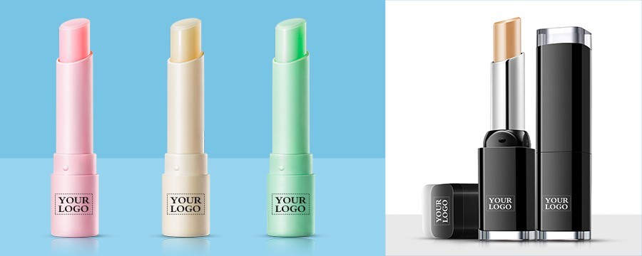 Brugerdefineret logo Læbepomade læbepleje til næring til tørt salgsfremmende produkt