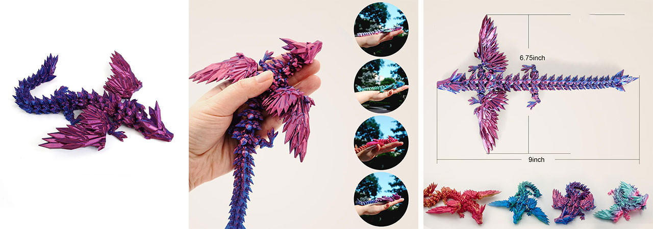 how-to-Christmas-Toys-PLA-3D-Printed-Flying-Dragon