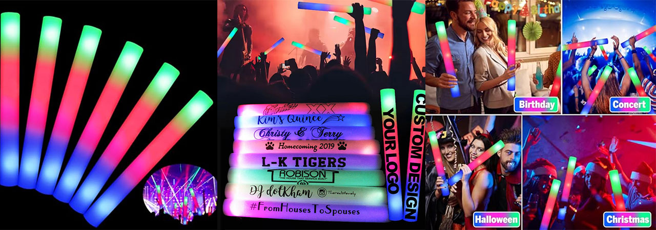 how-to-choose-Custom-LED-Foam-Glow-Sticks