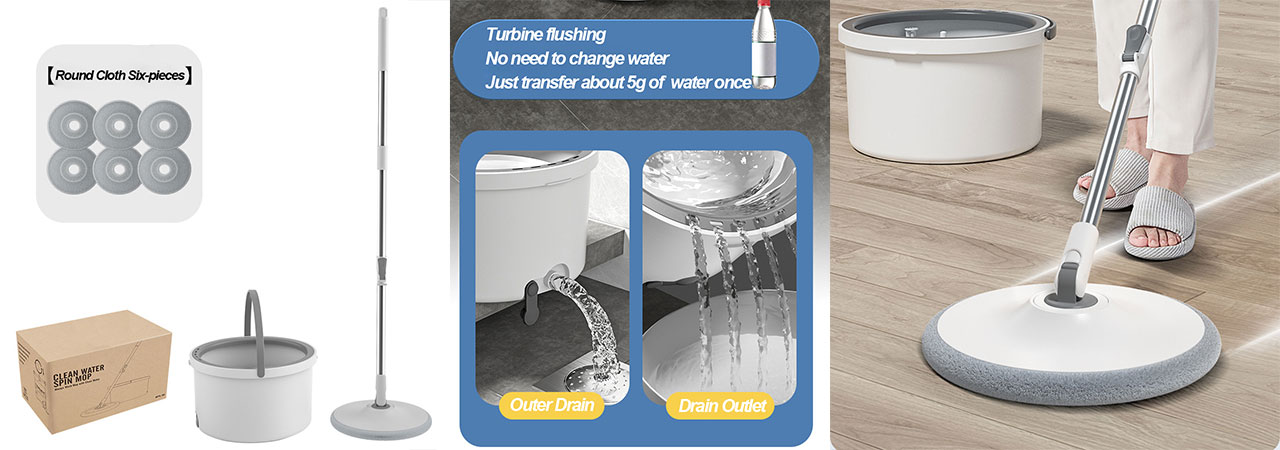 how-to-customized-Self-Wringing-Flat-Mop-Bucket-Set