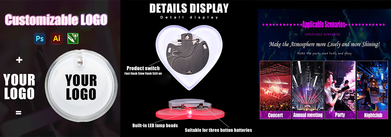 how-to-customized-Light-Up-Badges-with-Logo