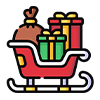 Santa Sleigh Icon Christmas Gift Customization