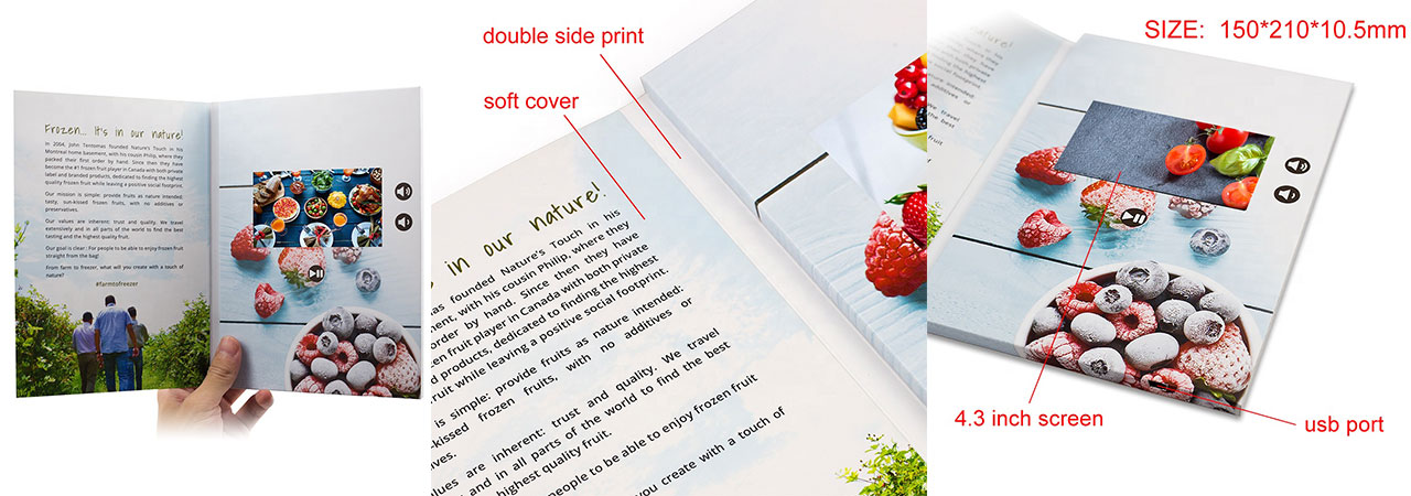 why-choose-A5-Digital-LCD-Video-Player-Brochure-for-Food-Advertising