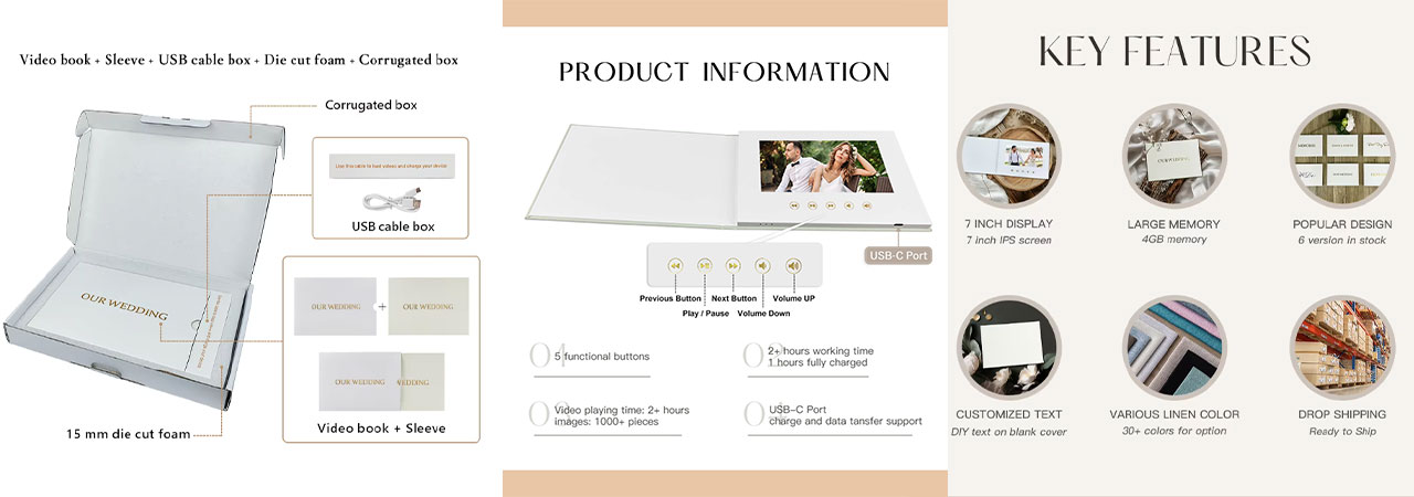 why-choose-Gold-Foil-Linen-Video-Book