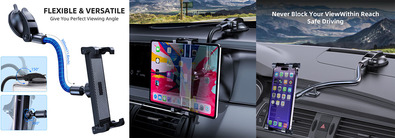 how-to-customized-Flexible-360°-Gooseneck-Magnetic-Phone-Mount