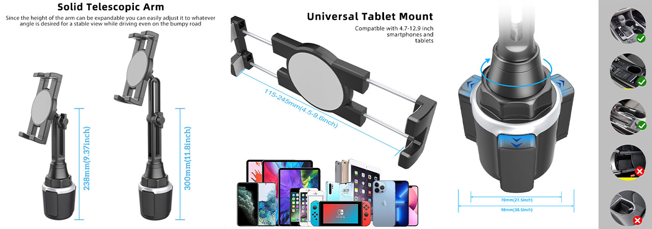why-choose-Flexible-Gooseneck-Car-Cup-Holder-Phone-Mount