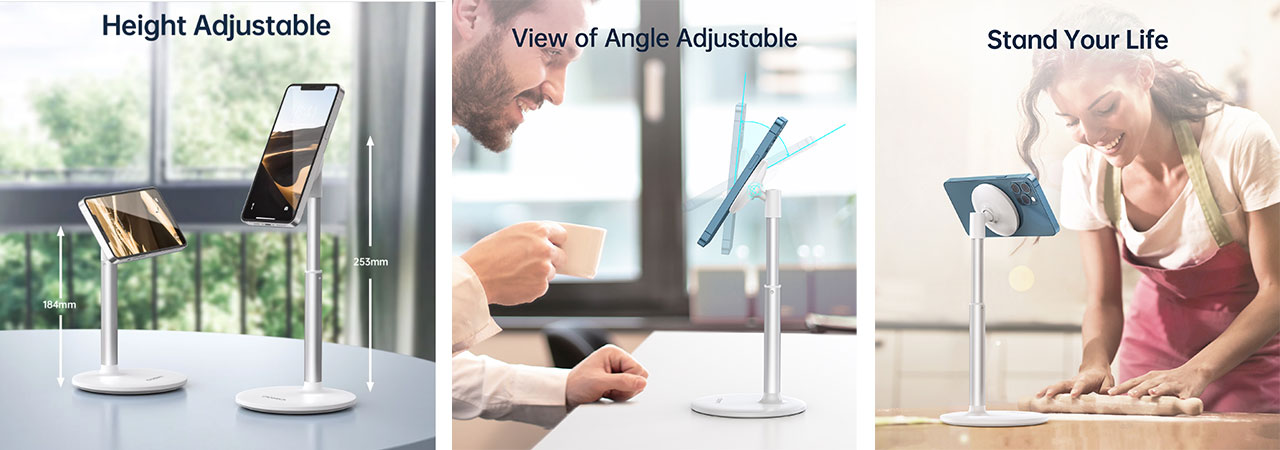 how-to-customized-Adjustable-Magnetic-Phone-Stand-Holder-for-Car-&-Desk