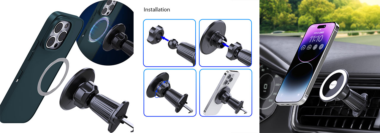 how-to-customized-Universal-Magnetic-Car-Phone-Mount