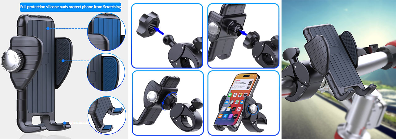 One-Hand-Operation-Cycle-&-Motorcycle-Phone-Holder