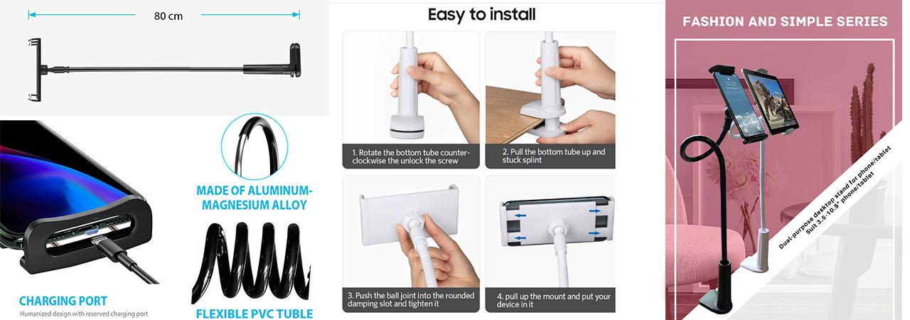 how-to-customized-Flexible-Long-Arm-Phone-Holder