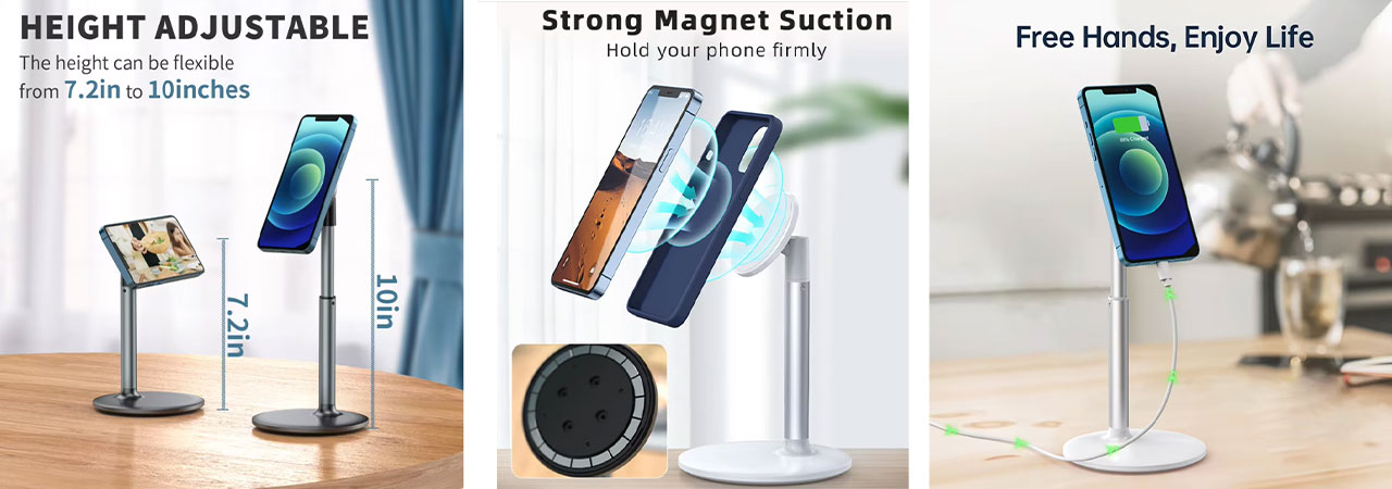 how-to-customized-Magnetic-Desktop-Phone-Holder