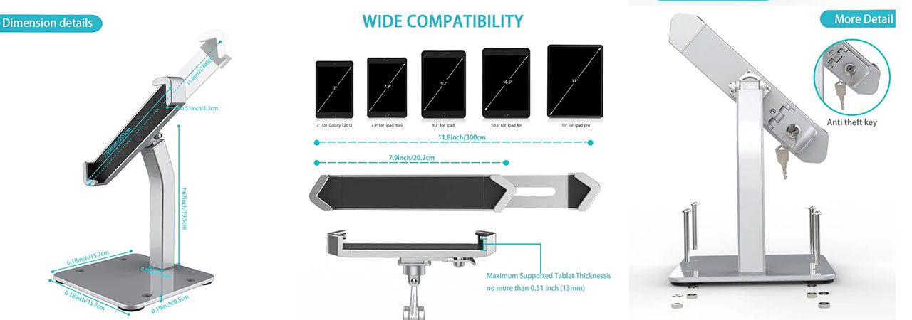 how-to-customized-Secure-iPad-Tablet-Stand-with-Lock