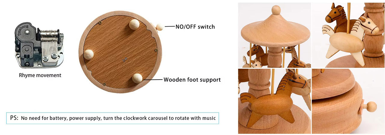 Custom Wooden Music Box Handcrafted