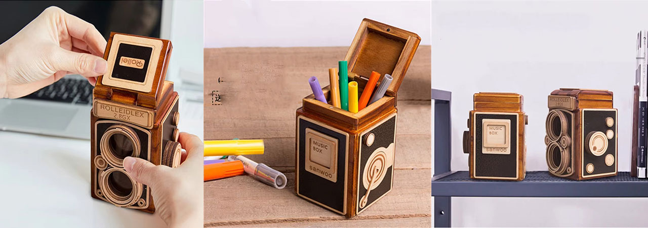 Wooden Jewellery Box Ballerina