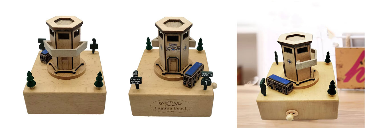 Wooden Jewellery Box Musical Box