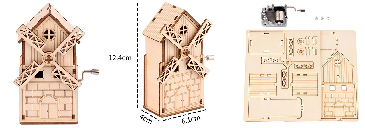 3D Wooden Puzzle Box