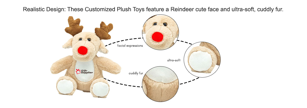 Realistic-Design-reindeer-plush-toy