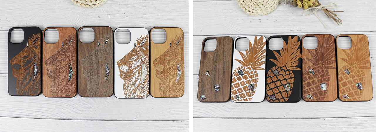 how to customized wood shell phone case