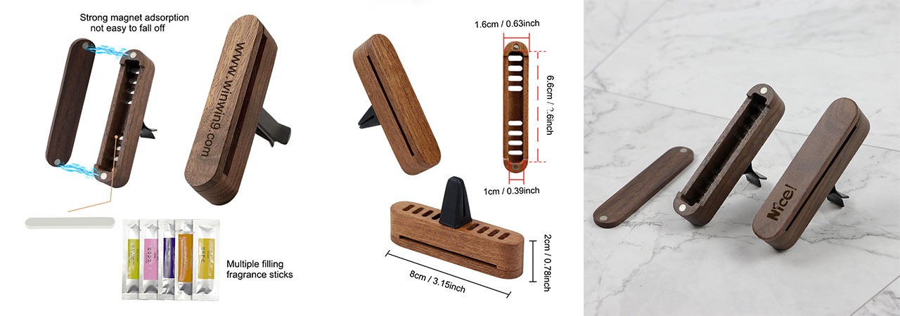 how-to-customized-Solid-Wood-Car-Aromatherapy