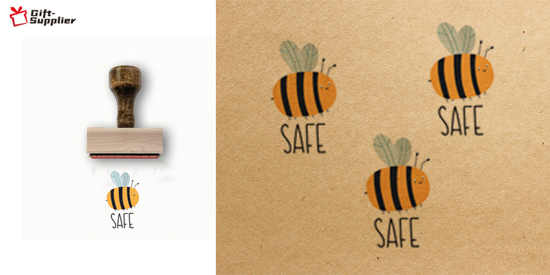 Best gift for kids Honey bee Rubber Stamp