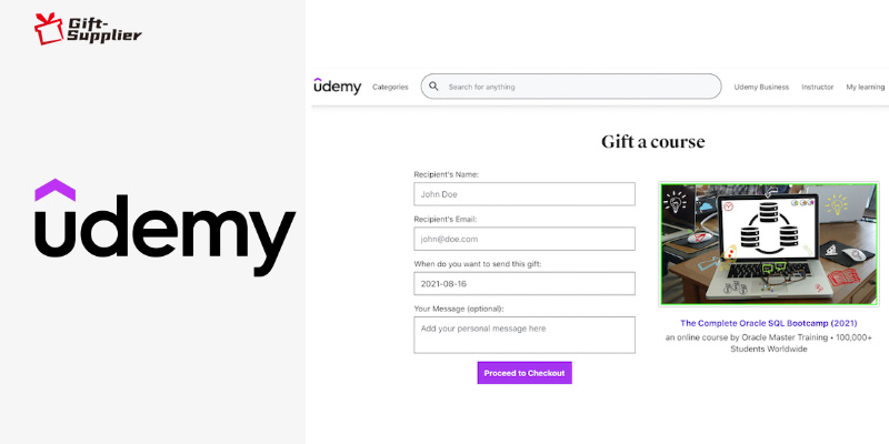 Gift a course from Udemy