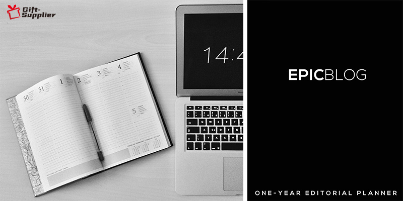 How print your logo on One Year Editorial Planner