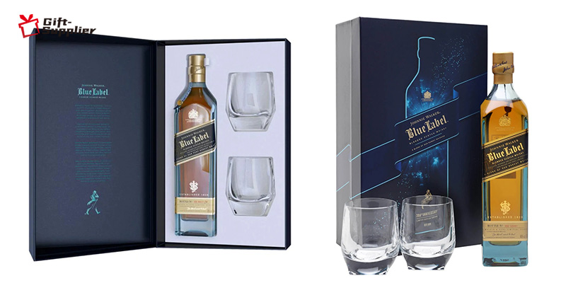 Johnnie Walker Blue Label with Rolf On the Rocks Glasses