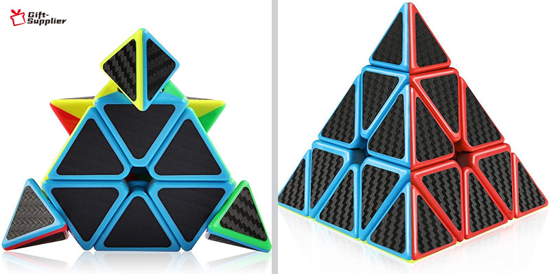 how to put your logo on custom Pyramid Rubik's Cube
