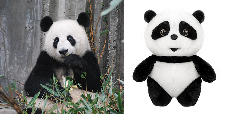 Custom Giant Panda Commemorative Gift Plush Toy