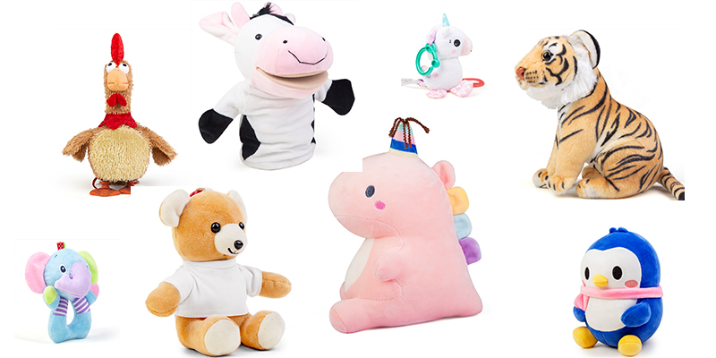 Customized various small size children plush toys gifts
