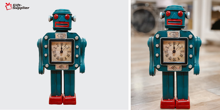 Personalized Gift Robot Clock Ornament