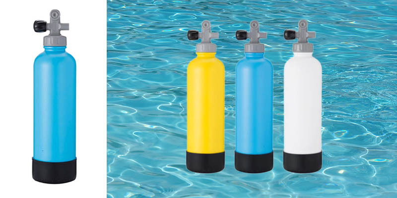 Two tone sport stainless steel water bottle