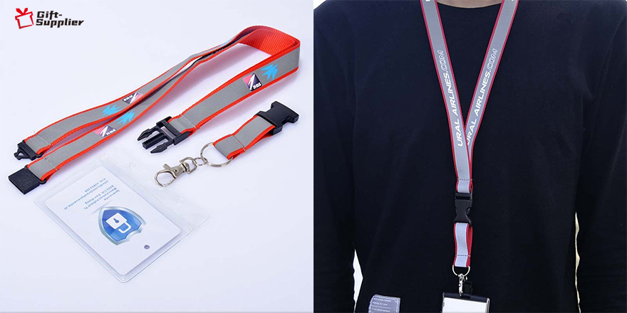 Customized company employee chest lanyard