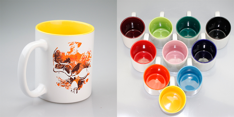 Great idea interior colored mug gift customization