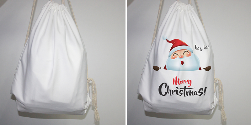 funny tote bag santa logo cloth bag