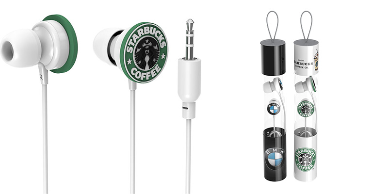 Promotional mobile phone accessories gift PVC 3 5mm earphones