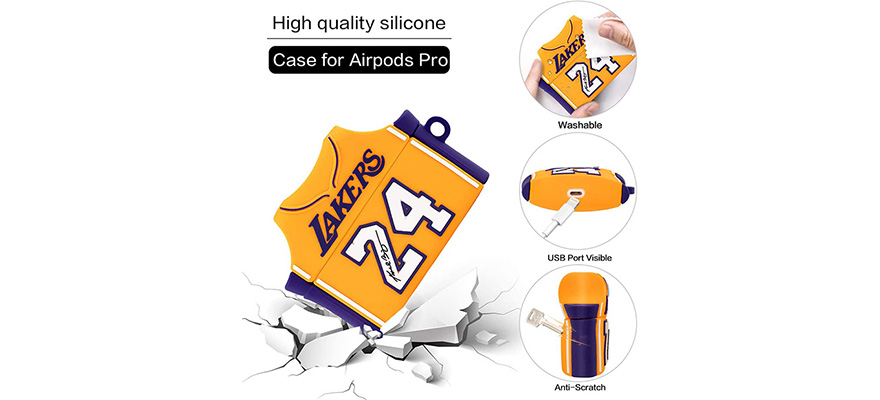 Kobe Bryant silicone airpod pro case wholesale gift items online