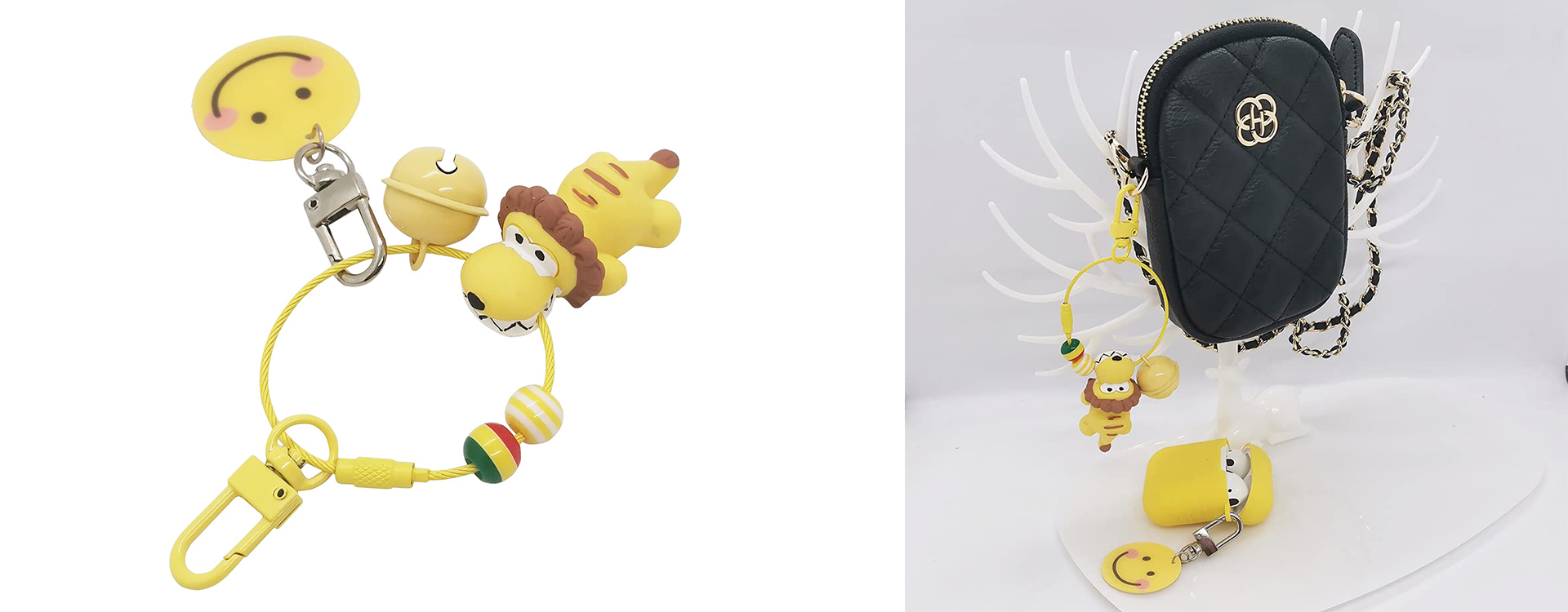 cartoon lion Custom PVC keychains holiday gift ideas for friends