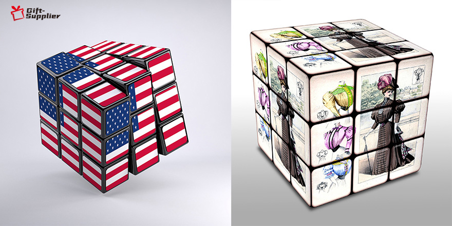 Rubik's 9 Panel Full Stock Cube Imprinted Giveaway