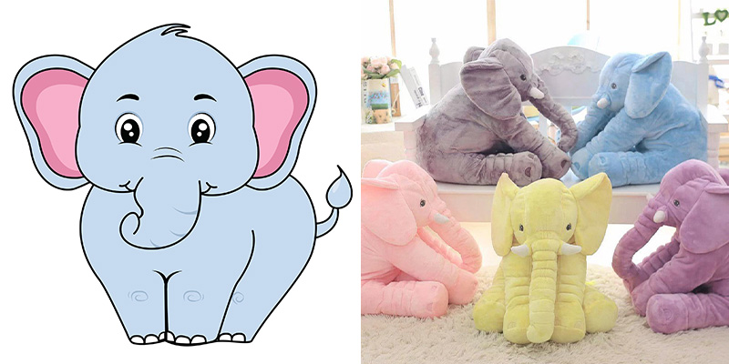 New design elephant figure stuffed animal