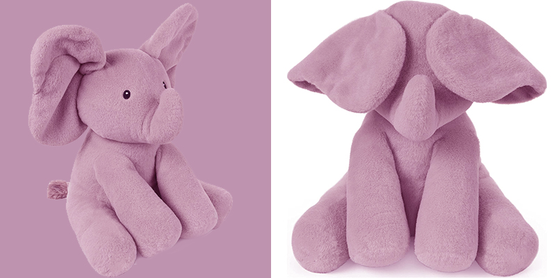 Promotional gift pink elephant plush toy customization