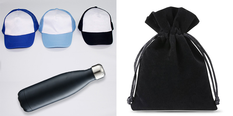 Hat and stainless steel water cup and portable bag gift customization