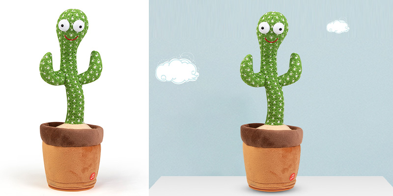 Cactus Duty Plush Toy with Music Function